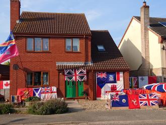 Flags in Mallard Way