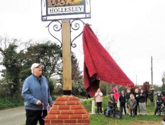 Dennis Driver unveils the sign