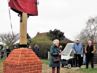 Cllr. Helen Lewis gives a speech